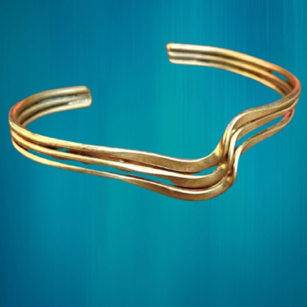 Solid Brass Cuff Bracelet